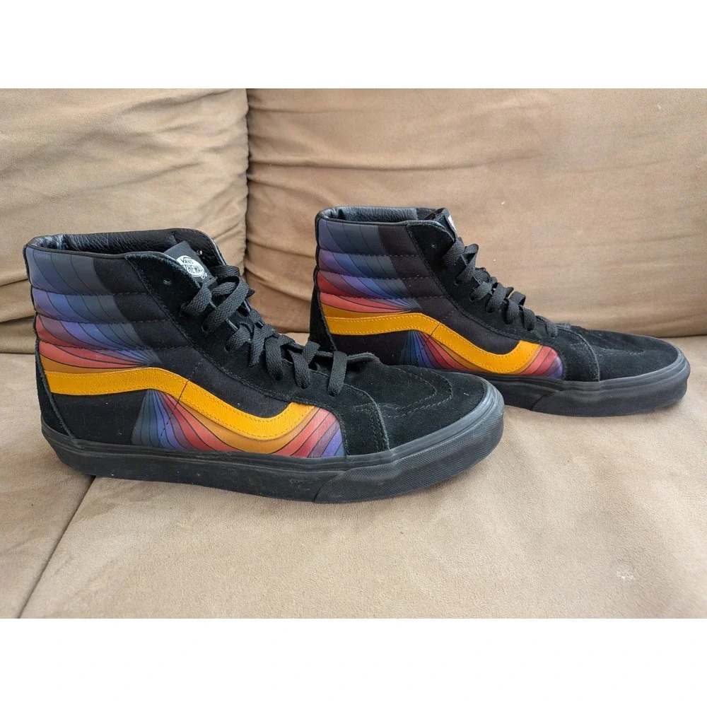 VANS Sk8-Hi Reissue Refract Black/Multi Men's 11.5 **RARE** NEW